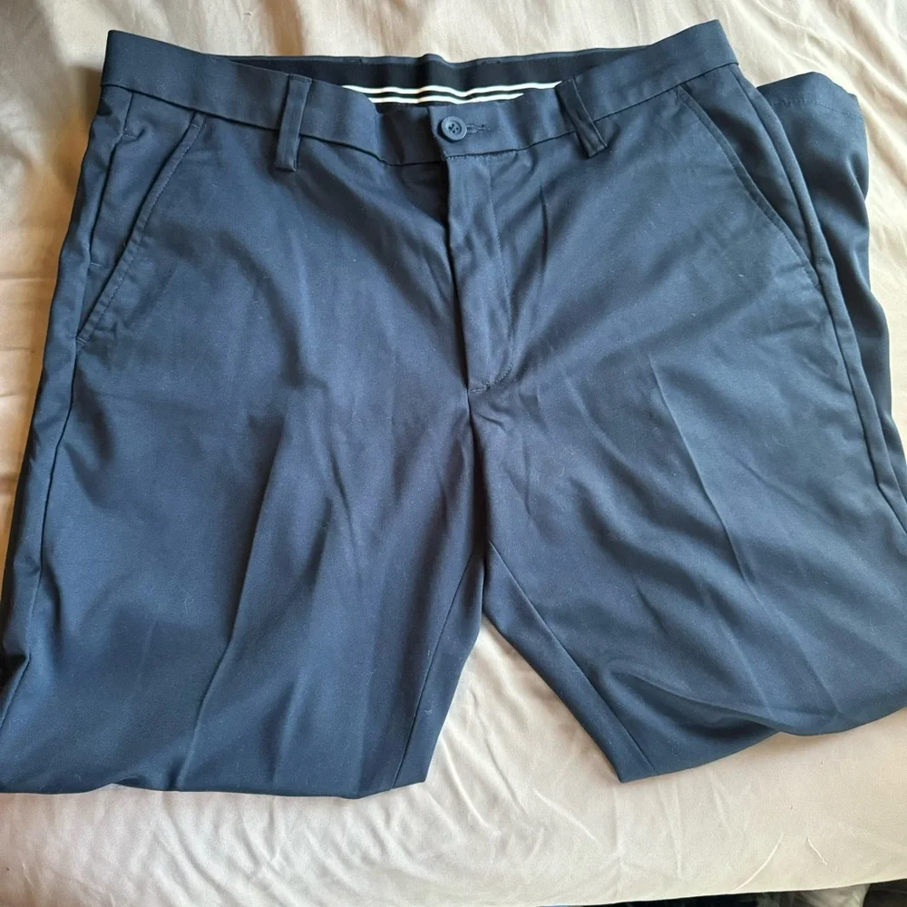 Amazon‎ Essentials Mens Blue Slim fit Pants 35x28 EUC!